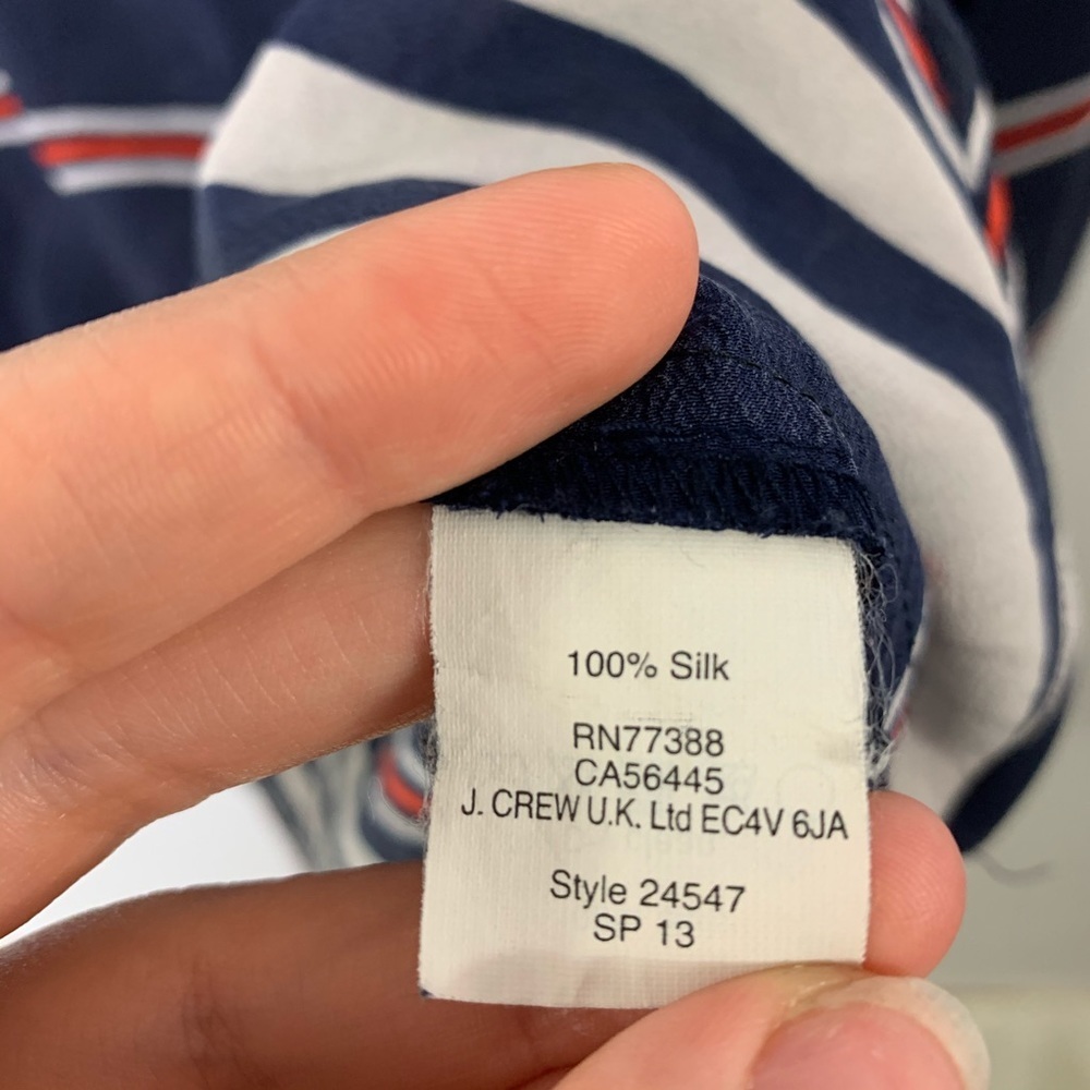 ★ j.Crew striped blouse s - Picture 5 of 5